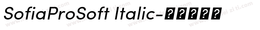 SofiaProSoft Italic字体转换